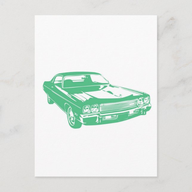 Cartão Postal Veículo verde original (Frente)