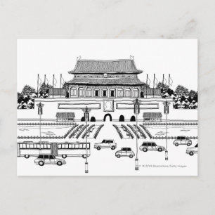 Cartão Postal Veículos rodoviários por pagoda