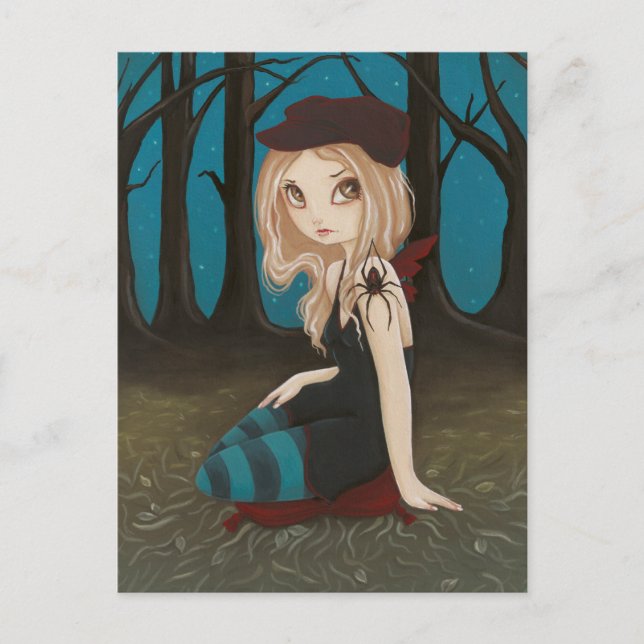 Cartão Postal Veio uma aranha - cartão-postal (Frente)