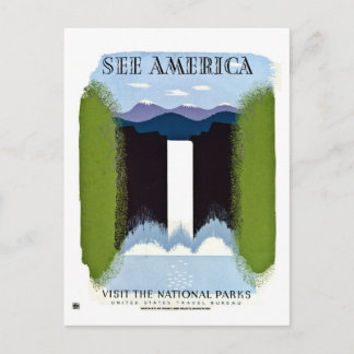 Cartão Postal Veja o site America Visit National Parks