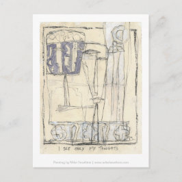 Cartão Postal Vejo apenas os meus pensamentos