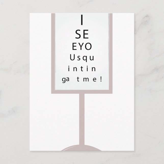 Cartão Postal Vejo Você (Frente)