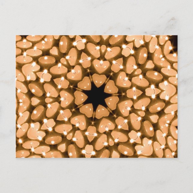 Cartão Postal Velas Caleidoscópio (Frente)