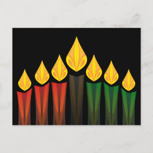 Cartão Postal velas kwanzaa