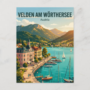 Cartão Postal Velden am Wörthersee Áustria