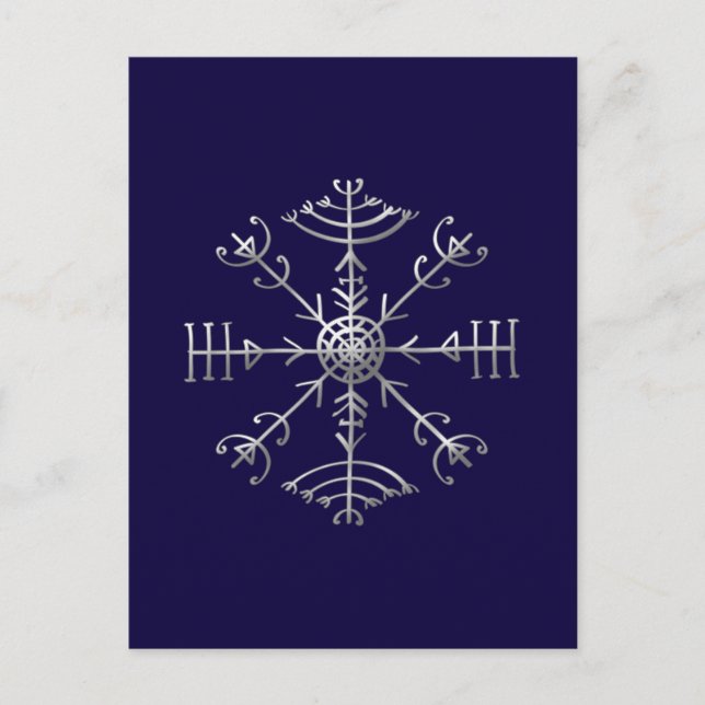 Cartão Postal Veldismaga, Islândia, Proteção, Rune, Magia (Frente)