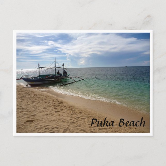 Cartão Postal velejo puka Beach (Frente)