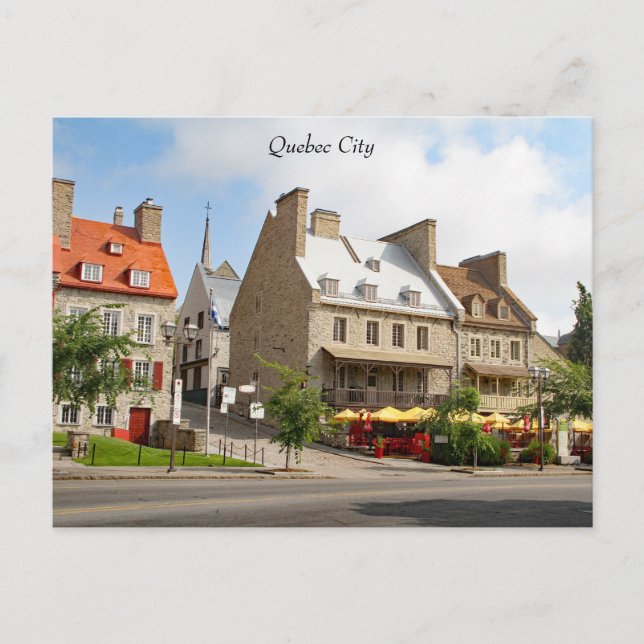 Cartão Postal Velha Cidade de Quebec, Fotografia (Frente)