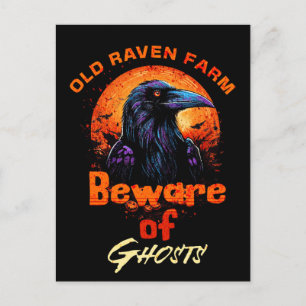 Cartão Postal Velha Fazenda Raven - Cuidado com Fantasmas Spooky