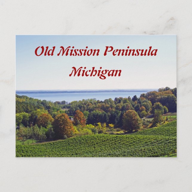 CARTÃO POSTAL "VELHA MISSÃO PENINSULA, MICHIGAN" (Frente)