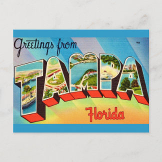 Cartão Postal Velha Tampa Flórida