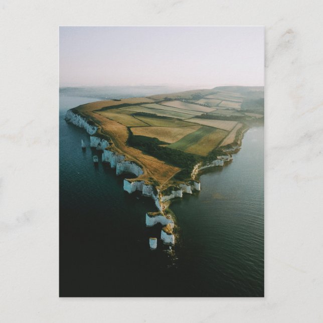 CARTÃO POSTAL VELHAS ROCHAS DE HARRY, ISLE OF PURBECK, INGLATERR (Frente)