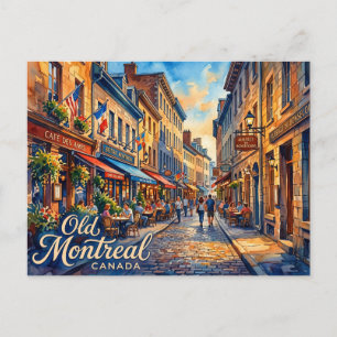 Cartão Postal Velho Montreal Canadá