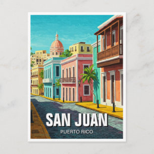 Cartão Postal Velho San Juan Porto Rico Viagem