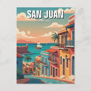 Cartão Postal Velho San Juan Porto Rico Viagem