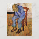 Cartão Postal Velho Triste de Vincent van Gogh 1890<br><div class="desc">Tanto quanto sei,  estas imagens estão em dominio público e acreditam ser livres de usar sem restrições nos EUA. 
 Por favor,  entre em contato comigo se você descobrir que nenhuma dessas imagens está no Dominio público.</div>