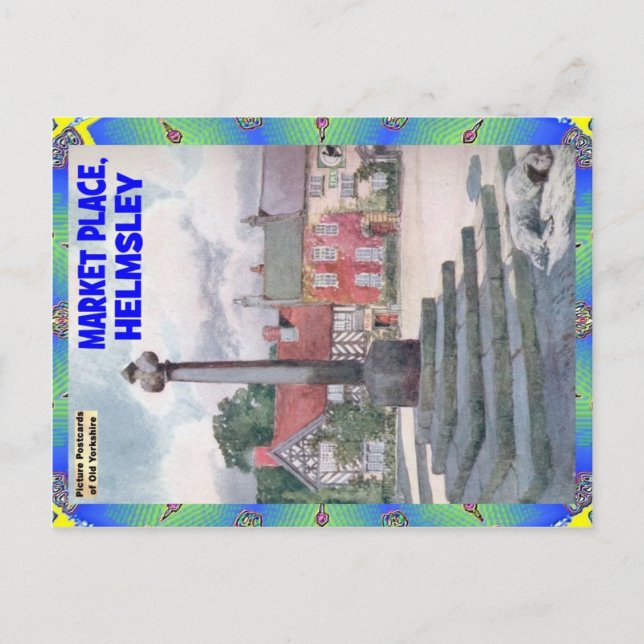 CARTÃO POSTAL VELHO YORKSHIRE - O LUGAR DE MERCADO - HELMSLEY (Frente)