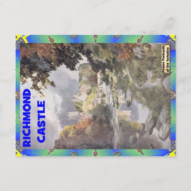 CARTÃO POSTAL VELHO YORKSHIRE - RICHMOND CASTLE (Frente)