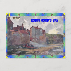CARTÃO POSTAL VELHO YORKSHIRE - ROBIN HOOD'S BAY