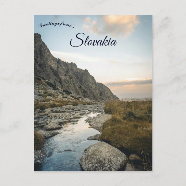 Cartão Postal Velicky Creek High Tatras Vysoke Tatry Slovakia (Frente)