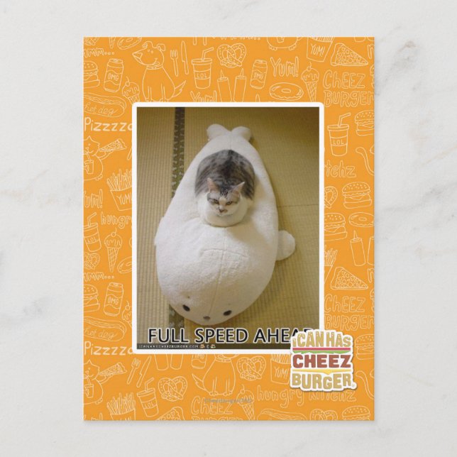 Cartão Postal Velocidade máxima adiante (Frente)