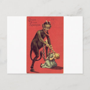Cartão Postal Vem aqui o Krampus! 2