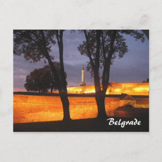 Cartão Postal vencedor do monumento de Belgrado