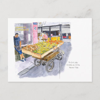 Cartão Postal Vendedor de frutas em Old Havana, Cuba