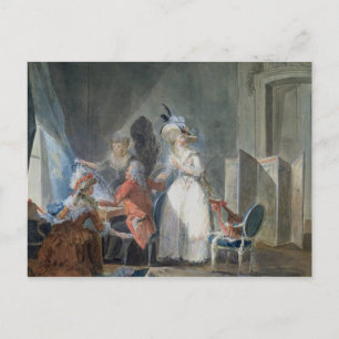 Cartão Postal Vendedor de Moda