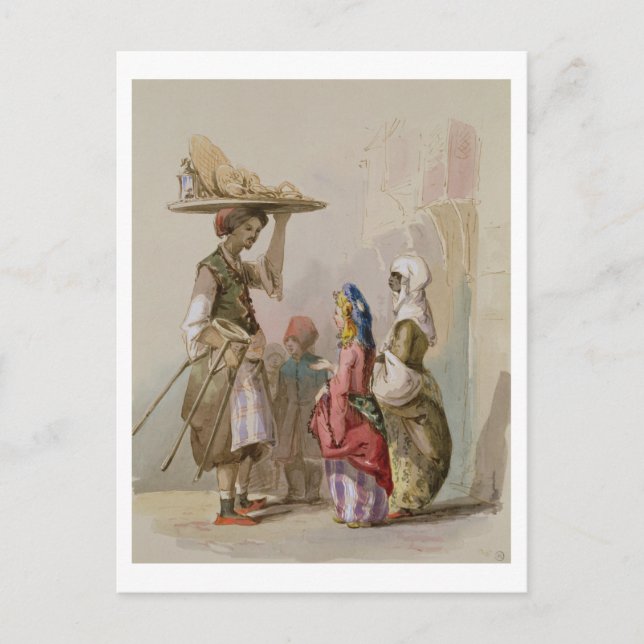 Cartão Postal Vendedor de potes, c.1855 (Frente)