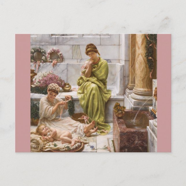 Cartão Postal Vendedores de ventiladores do mercado do canto (Frente)