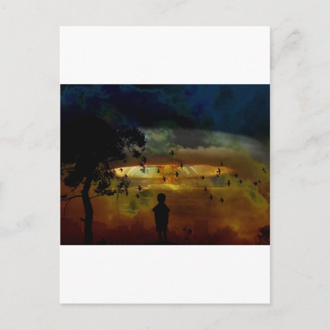 Cartão Postal Vendo o inferno (Frente)