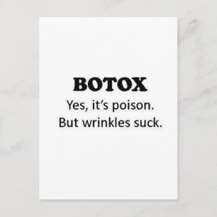 Cartão Postal Veneno de Botox