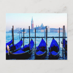 Cartão Postal Venetian Gondolas