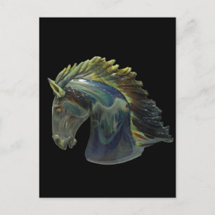 Cartão Postal Venetian Murano Glass Horse