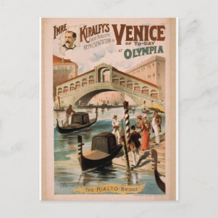 Cartão Postal Veneza, A Noiva do Mar, "A Ponte Rialto"