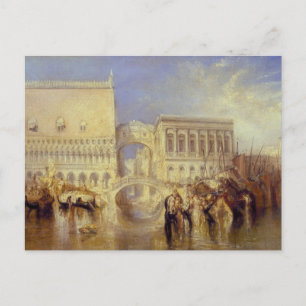 Cartão Postal Veneza a Ponte dos Suspiros J. M. W. Turner Itália