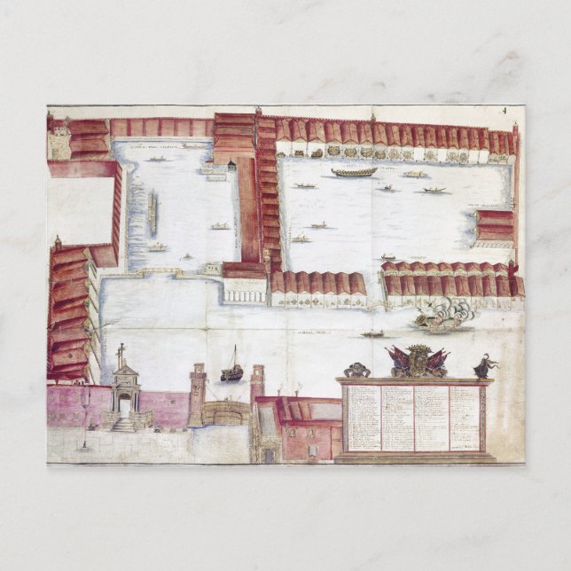 CARTÃO POSTAL VENEZA: ARSENALE (Frente)