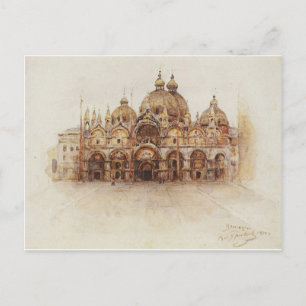 Cartão Postal Veneza. Basilica do santo Mark. por Vasily Surikov