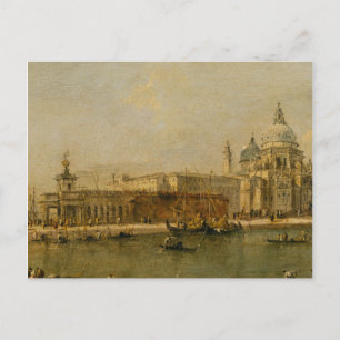 Cartão Postal Veneza Dogana e Papais noeis Maria della Salute