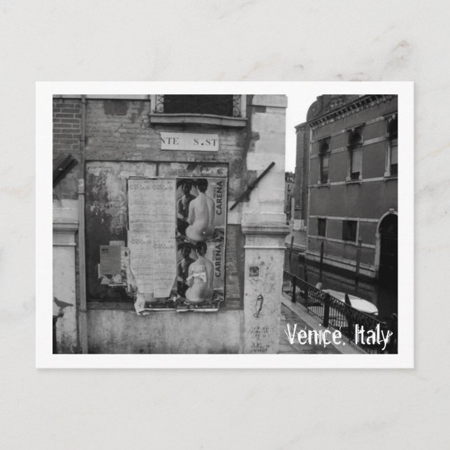 Cartão Postal Veneza, Itália (Frente)