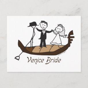 Cartão Postal Veneza Itália Bride