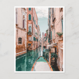 Cartão Postal Veneza Itália Canal Verão Europeu Viagem Foto