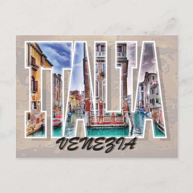 Cartão Postal Veneza, Itália Cartão-postal (Frente)