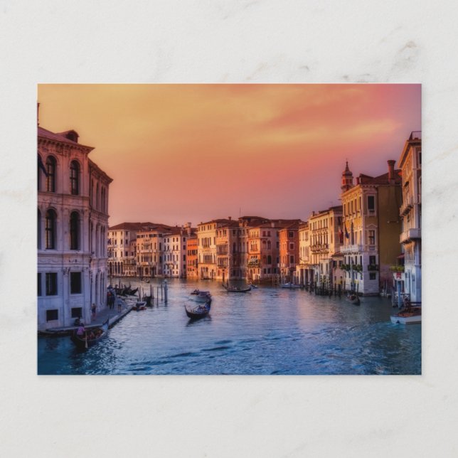 Cartão Postal Veneza Itália Edifícios Urbanos (Frente)
