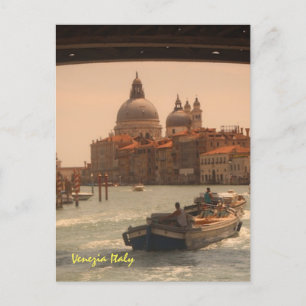Cartão Postal Veneza Itália Grande Canal Vintage 