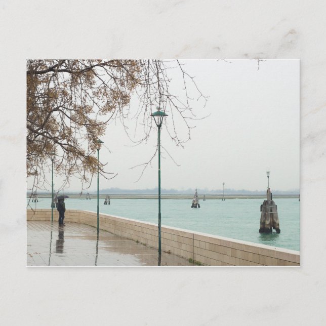 Cartão Postal Veneza laguna (Frente)