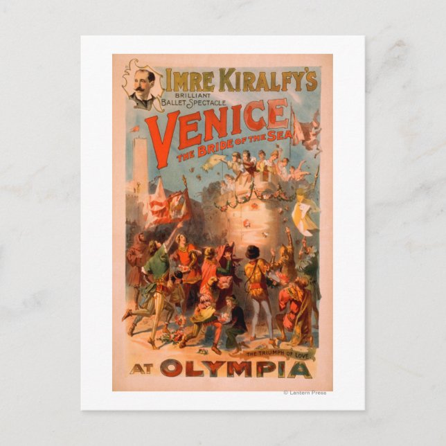 Cartão Postal Veneza, Noiva do Mar no Olympia Ballet (Frente)