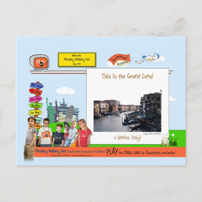 Cartão Postal Veneza! O Grande Canal (Frente)