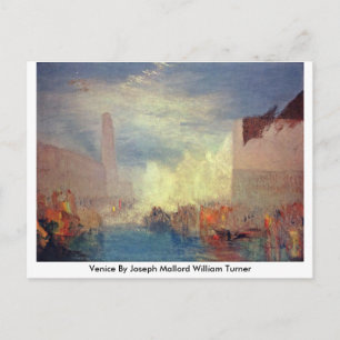Cartão Postal Veneza Por Joseph Mallord William Turner